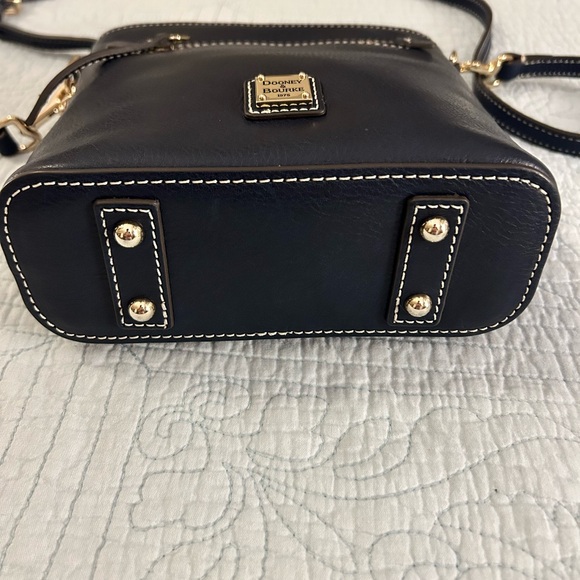 Dooney and Bourke Small Zip Top Crossbody in midnight blue, Smooth Leather - Picture 6 of 11